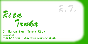 rita trnka business card